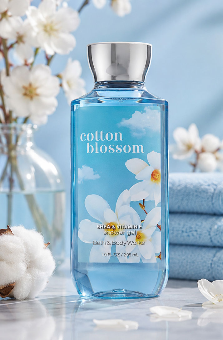 شاور ژل بس اند بادی ورکز Cotton Blossom